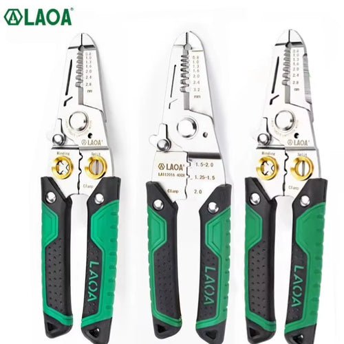 7 in 1 Wire Stripping Pliers Multifunction Electrician Cable Cutting Terminal Crimping Splitting Winding Line Hand Tools