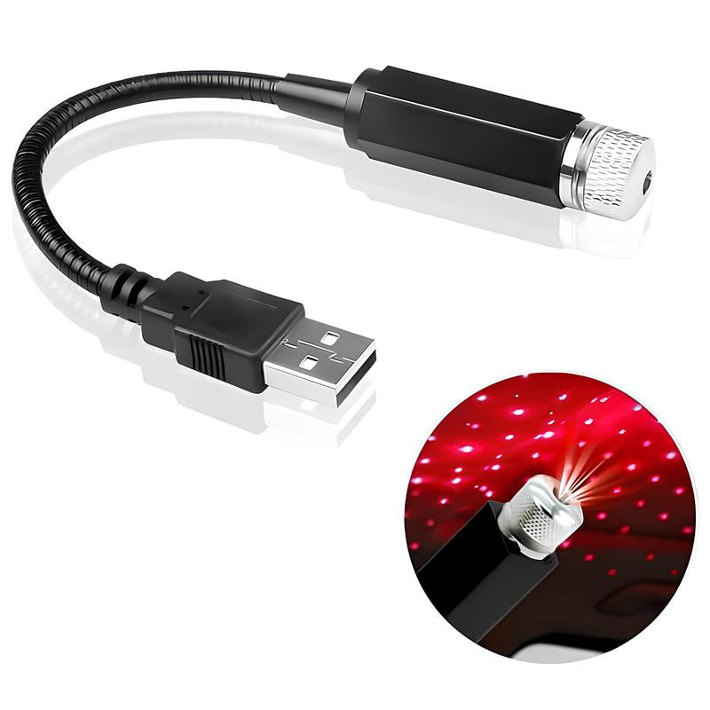 USB Star Projector Night Light, Portable Adjustable Romantic Interior Roof Lights Star Lamp Projector Decorations for Car, Ceiling, Bedroom