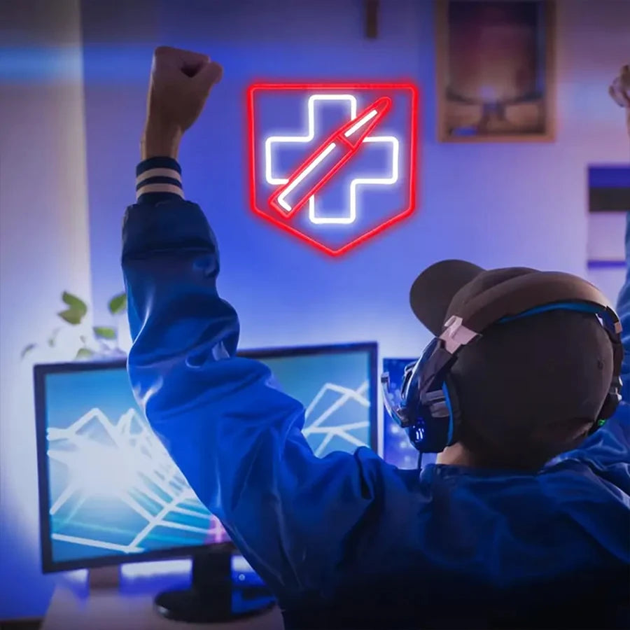 Neon Sign Of Game, Used For Wall Decor, Usb Power Supply With Switch Accessories, Used For Game Room, Bar, Apartment Decor.