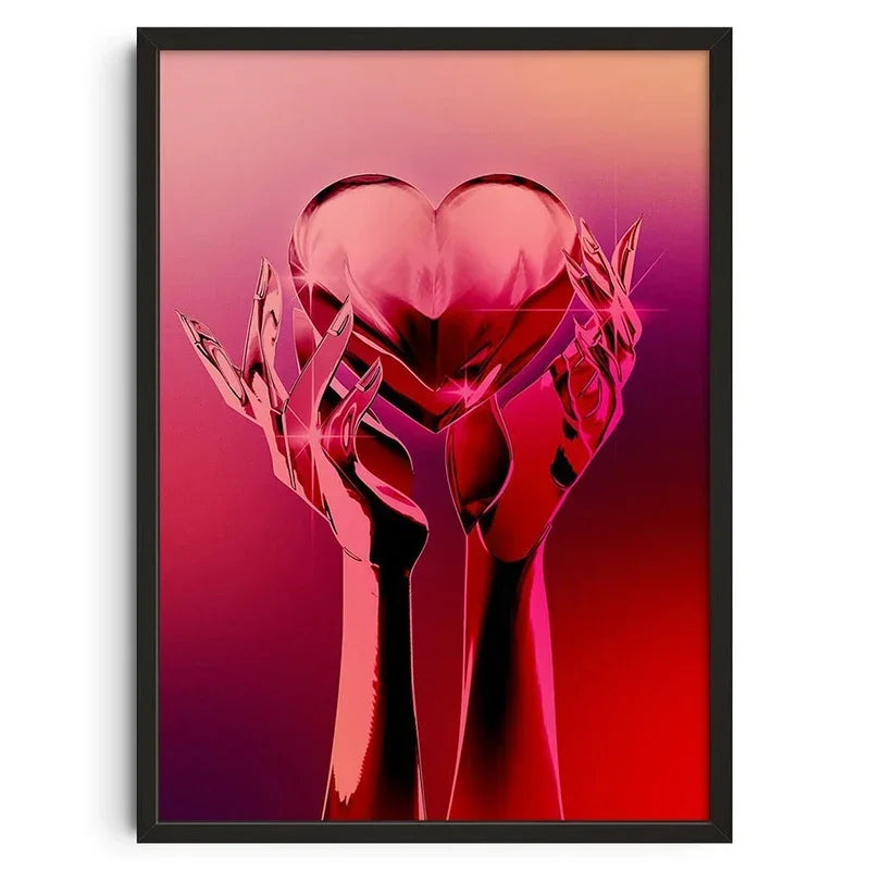 Retro Abstract Nourishing Soul Classic Wall Art,  Canvas Print Poster, Suitable for Home, Living Room, Room Decoration Painting