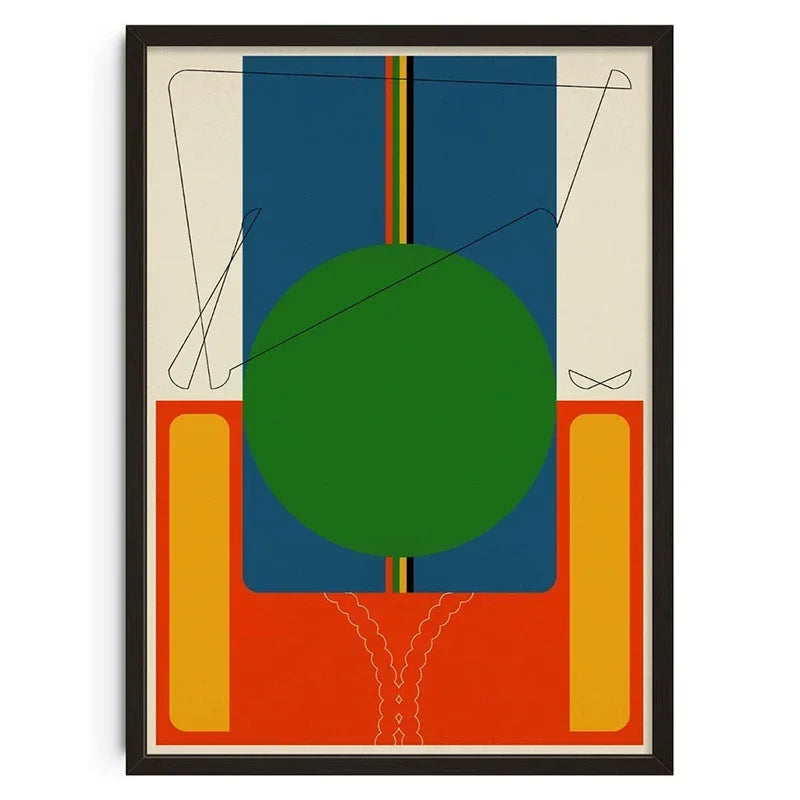 Retro Abstract Nourishing Soul Classic Wall Art,  Canvas Print Poster, Suitable for Home, Living Room, Room Decoration Painting