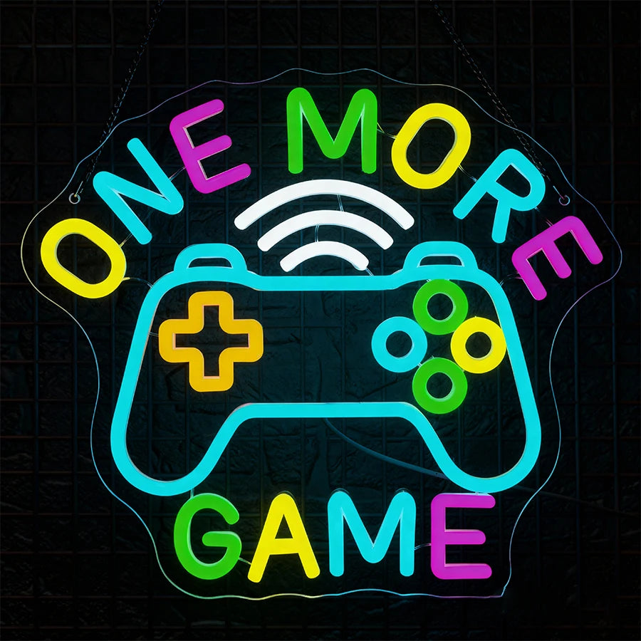 Game Series Neon Sign For Wall Decor,Light Up Sign For Internet Cafe,Game Room Decor,Man Cave,Bedroom,Gift For Teens,USB Powered