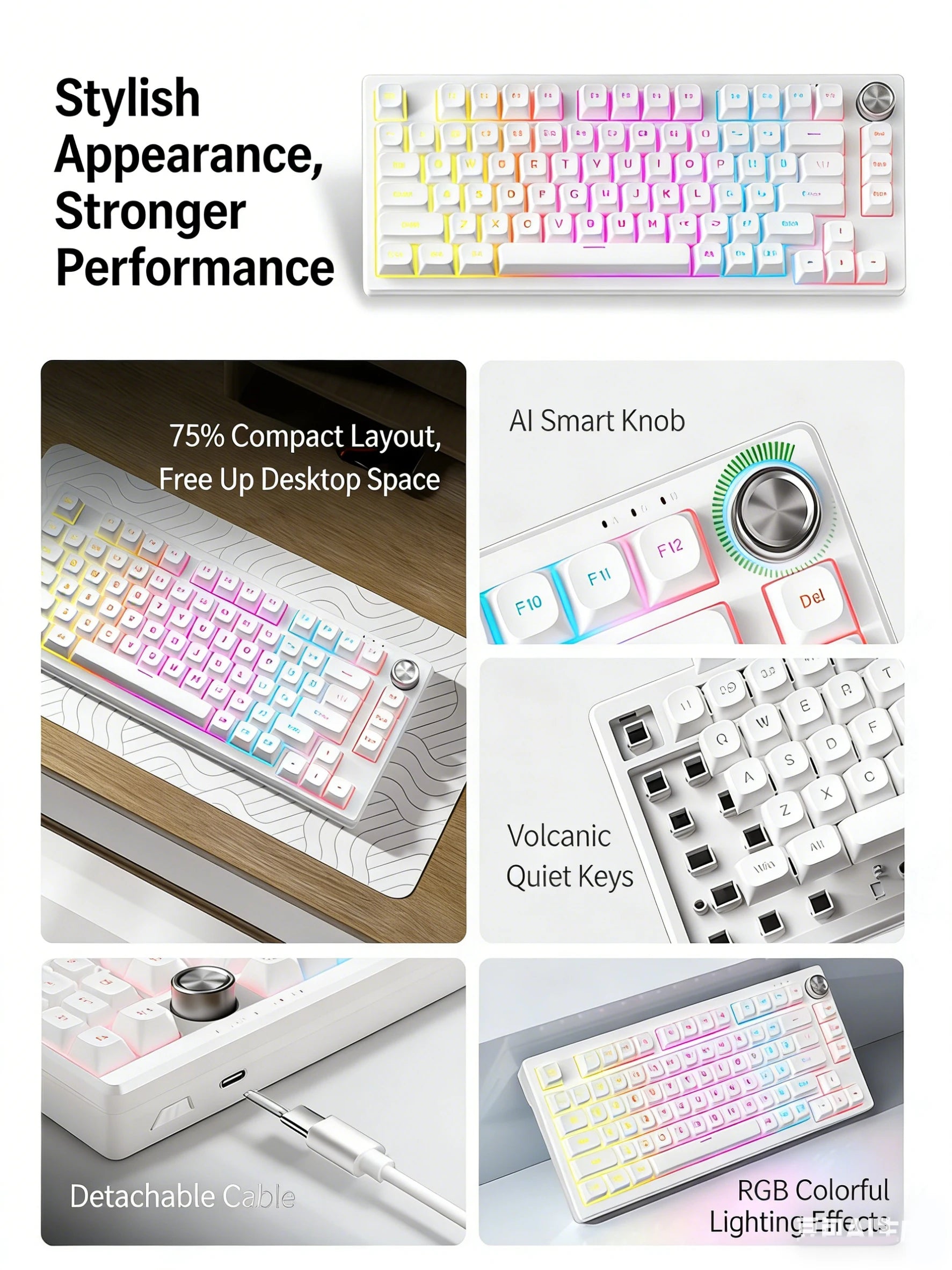 Mechanical Keyboard Hot Swapsoft Gasket Structure Optional Backlit Luminous Keycap Esports Game Keyboard Office Birthday Gift