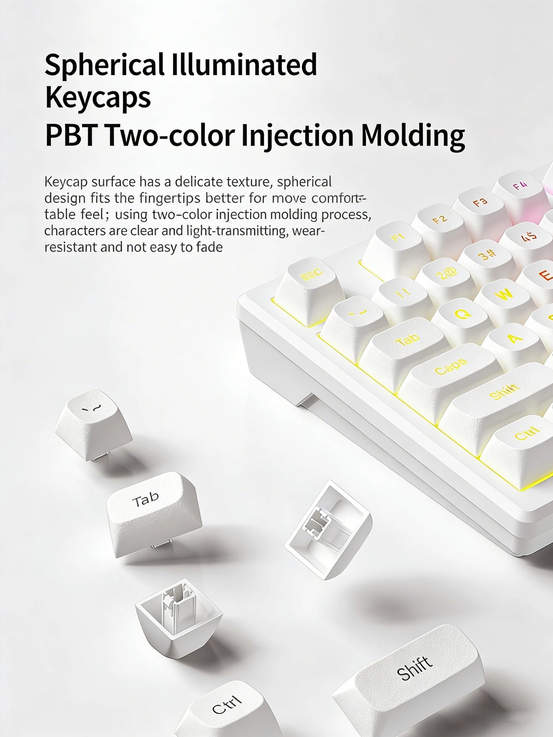 Mechanical Keyboard Hot Swapsoft Gasket Structure Optional Backlit Luminous Keycap Esports Game Keyboard Office Birthday Gift