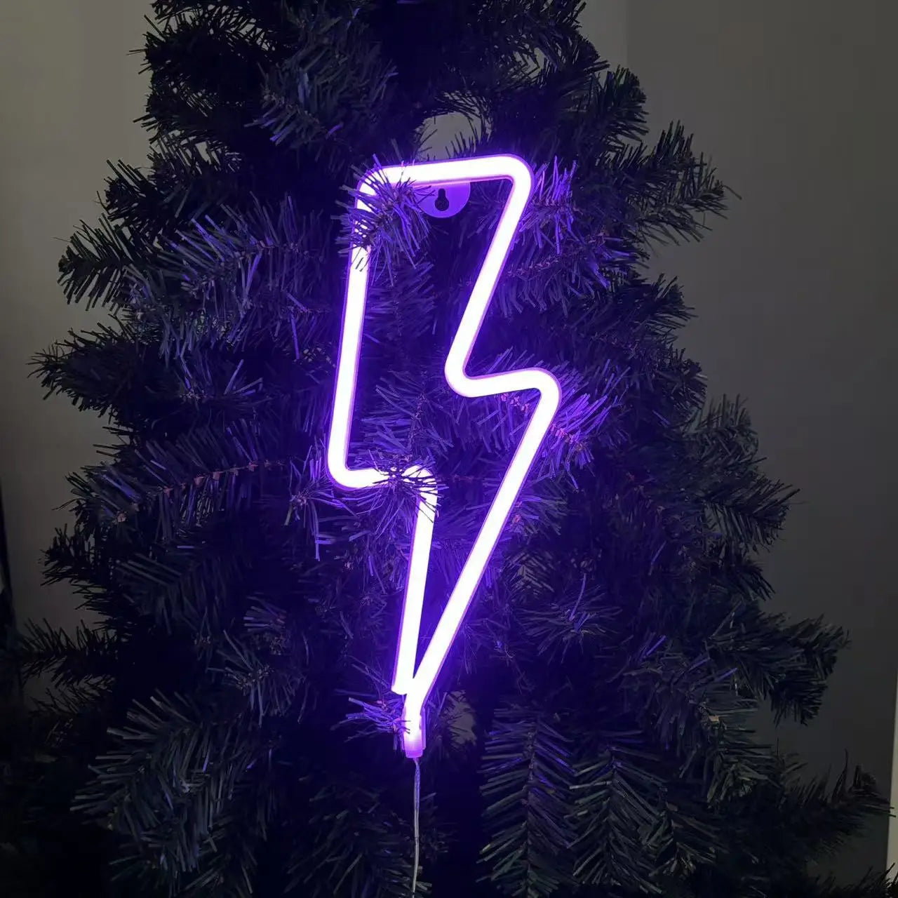 1 Piece, Lightning-Shaped Neon Light, USB or Battery Powered, Suitable for Game Rooms, Bedroom Decoration, Dining Bar Atmosphere Setup, Ideal for Gift Giving (Battery Not Included)