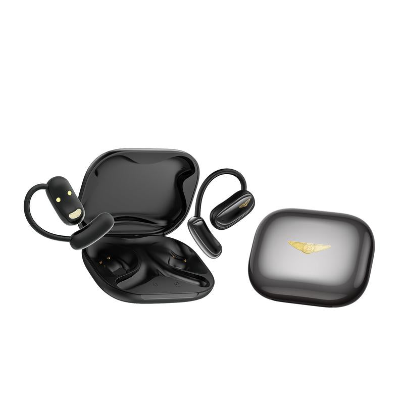Bentley Bluetooth 6.0 Headphones Open-Ear Waterproof Wireless Hi-Fi Audio with Noise Cancellation & Sporty Design Ideal for Office Sports Study and Audio Calls Gift Box Packaging